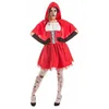 Image de Déguisement Pour Adultes Halloween Chaperon Rouge (3 Pièces)