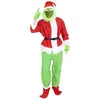 Image de Déguisement de Grinch avec masque pour adulte
