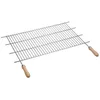 Image de Grille De Barbecue En Zinc. Manches En Bois Sauvique 80x40cm