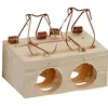 Image de Piège à Souris - Sauvic - 15235 - Bois de Pin - Capture 2 Souris - Sans Danger pour Enfants et Animaux