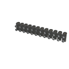 Image de Barrette de connexion "domino" 12 entrées 10mm² noire RE10-10N