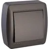 Image de Interrupteur 2 voies va et vient en saillie - Noir graphite - Solera
