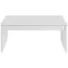 Image de Table basse tom à plateau relevable l102cm x h43-54cm - blanc