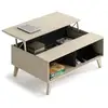 Image de Zaiken table basse relevable scandinave décor chene et gris anthracite mat - l 100 x l 58 cm 0Z6633R