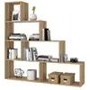 Image de Étagère escalier anaïs 7 cases l145cm x h145cm - bois