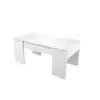 Image de Table Basse Gotham Avec Plateau Relevable Et Rangement - Blanc