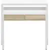 Image de Bureau Extensible Clea 2 Tiroirs L99cm - Blanc Et Bois