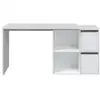 Image de Bureau D'angle Modulable Smart Avec Rangement L120cm - Blanc