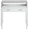 Image de Bureau Extensible Clea 2 Tiroirs L99cm - Blanc Et Béton