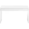 Image de Bureau Design Izia Avec Piètement Reversible Et 2 Tiroirs L138cm X P50cm - Blanc