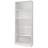 Image de Bibliothèque Evan Avec 4 Tablettes De Rangement - Blanc