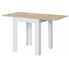 Image de Table Extensible Olga L67-134cm - Blanc Et Bois