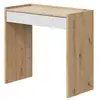 Image de Bureau avec 1 tiroir junior - chêne nodi et blanc artik 77 a x 82 an x 40 p MU012319W