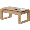 Image de Table Basse Relevable - Baltik - Rectangulaire - Chene - Sur Pieds - 105 X 55 X 45 Cm