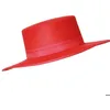 Image de Chapeau en cuir de Cordoue - Rouge - Femme - Taille Unique