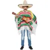 Image de Déguisement Poncho - Disfrazzes - Méxicain - Multicolore - Taille unique - Pour enfant