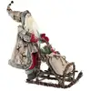 Image de Décorations De Noël Dkd Home Decor Rouge Gris Bois Père Noël 42 X 22 X 48 Cm