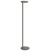 Image de FLOS lampadaire OBLIQUE (3000K, marron opaque - Aluminium et méthacrylate)