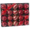 Image de Boules De Noël Rouge Plastique 6 X 6 X 6 Cm (20 Unités)