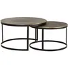 Image de Table Basse Plateau Bronze Et Pieds Métal Doré