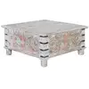 Image de Table basse en manguier multicolore multicolor.giner y colomer.45x90x90