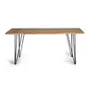 Image de Table À Manger En Bois D'acacia Nature 6 Places