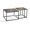 Image de Tables basses gigognes - Giner y Colomer - Plateau bronze - Pieds métal - Fabriqué à la main