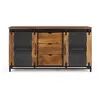 Image de Buffet En Bois Manguier Et Métal Noir