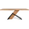 Image de Table À Manger En Bois D'acacia Et Métal
