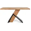 Image de Table à manger rectangulaire - Giner y Colomer - Bois dacacia et métal - 240x100x76 cm - Style contemporain