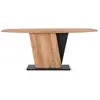 Image de Table À Manger En Bois D'acacia Et Métal