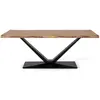 Image de Table À Manger En Bois D'acacia Et Métal