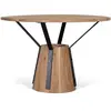 Image de Table À Manger Ronde En Manguier Et Métal Diamètre 116cm