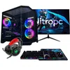Image de Pc Gamer Nitropc Pack Silver Noir   R5 5500, Rtx 3050 6gb, 16gb Ddr4, 1tb M2, Win11 PRO, Accessoires + Monitor 24"