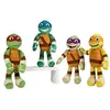 Image de Peluche Tortues Ninja - PLAY BY PLAY - Pack 4 peluches 22cm - Qualité super douce - Mixte - 3 ans