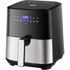 Image de Edm 07790 Friteuse Unique 5 L Autonome 1450 W Friteuse D’air Chaud Noir, Acier Inoxydable