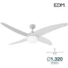 Image de Ventilateur de plafond CASPIO 60W 114cm blanc 2xE27 avec télécommande EDM 33806