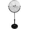 Image de Ventilateur Sur Pied Edm Noir Industriel Chrome Argenté 120 W