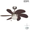 Image de VENTILADOR DE TECHO MODELO ARAL WENGUE/NIQUEL SATI
