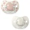 Image de Lot De 2 Sucettes Symétriques - Birdies - Sx Pro - 6 A 18 Mois - Rose