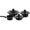 Image de Batterie de cuisine 7 pièces induction antiadhésive sans PFOA Magefesa KENIA Noir