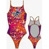 Image de Maillot de bain de natation Turbo Multi Triathlon bretelles fines orange rose femme - XL