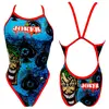 Image de Maillot de bain Turbo Joker Wall Revolution bretelles fines bleu femme - M