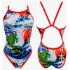 Image de Maillot de bain Turbo Japan Wall Revolution bretelles fines blanc femme - S