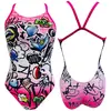Image de Maillot de bain de natation Turbo City Pro Racer bretelles fines rose femme - S