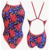 Image de Maillot de bain Turbo Granes Revolution bretelles fines bleu femme - L