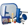 Image de GRE - Kit de nettoyage piscine 7 pièces - trousse danalyse 1 brosse 1 épuisette 1 manche 1 thermomètre 1 doseur et 1 Jet Vac