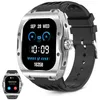 Image de Smartwatch con esfera cuadrada KSIX Hero en color negro y aleación de aluminio con pantalla táctil de 1.96 AMOLED conectividad