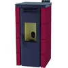 Image de Poêle à granulés BP-100 95kW Rouge - FM - Puissance thermique 88 kW - Rendement 95%