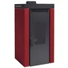 Image de Poêle à granulés BP-200 12kW Rouge - FM - RAC - Ventilateur tangentiel 380 m3/h et 58 w